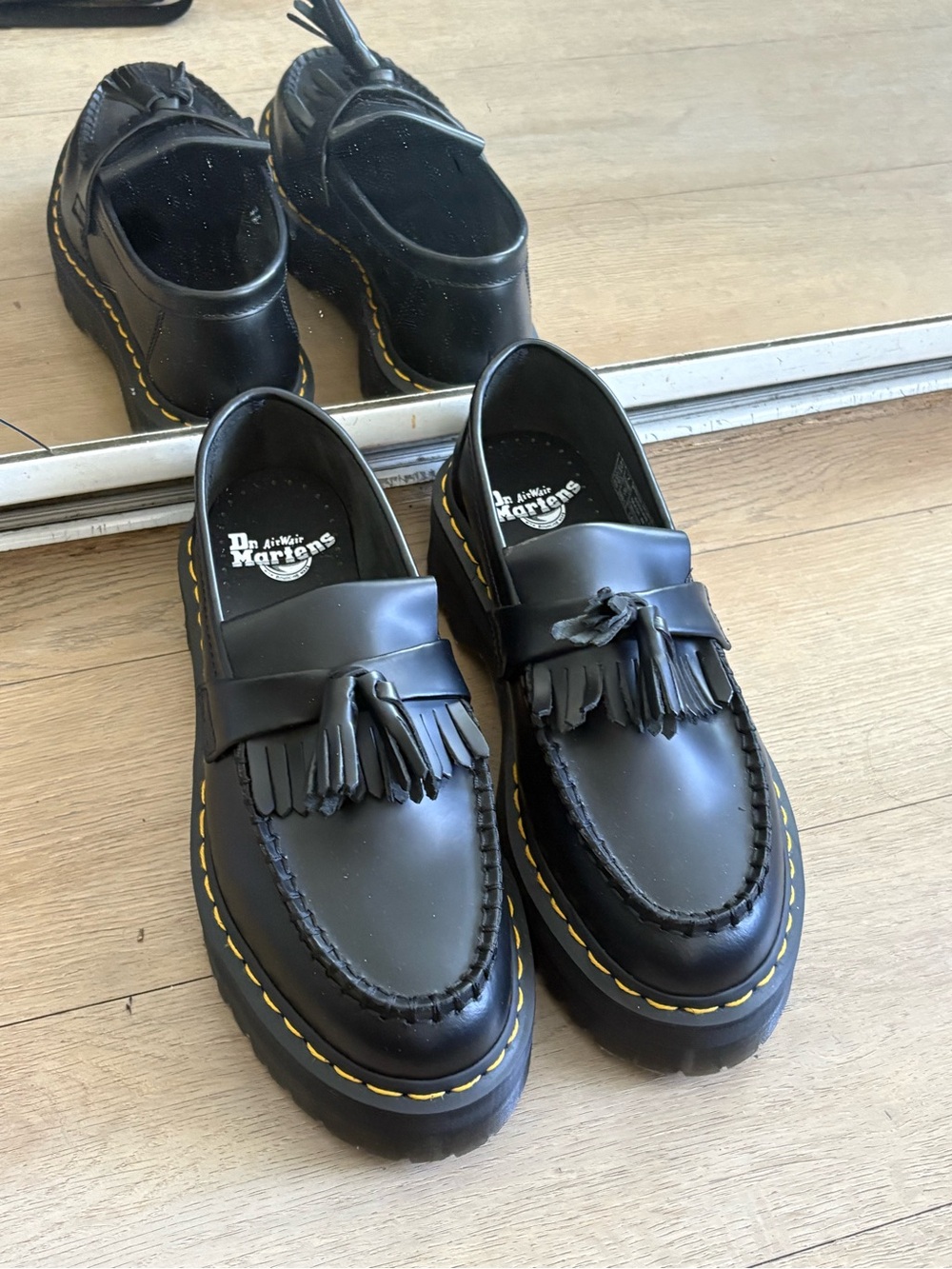 Dr. Martens Black Adrian Quad Leather Loafers